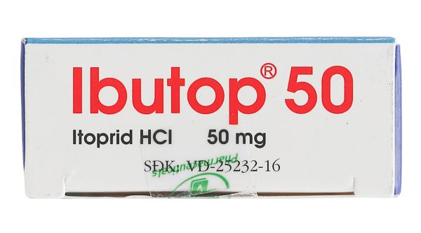 Ibutop 50 trị triệu chứng trong viêm dạ dày (2 vỉ x 10 viên)
