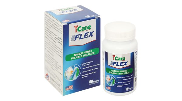 Icare Flex hỗ trợ tái tạo mô sụn khớp, giảm đau khớp chai 60 viên