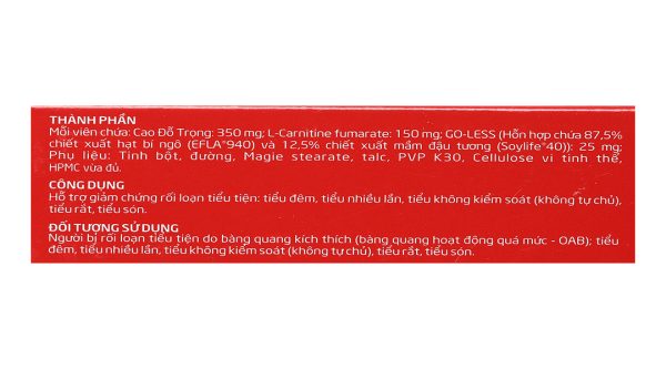 Ích Niệu Khang hỗ trợ giảm tiểu đêm hộp 20 viên