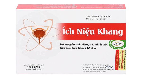 Ích Niệu Khang hỗ trợ giảm tiểu đêm hộp 20 viên