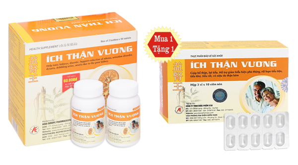Ích Thận Vương giúp bổ thận, lợi tiểu hộp 180 viên