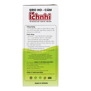 Siro Ho - Cảm Ích Nhi hỗ trợ giảm ho, tăng đề kháng chai 90ml