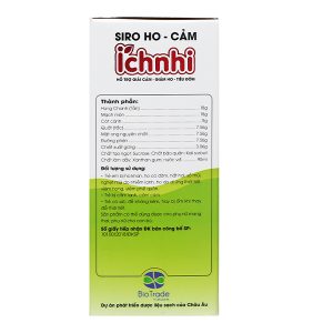 Siro Ho - Cảm Ích Nhi hỗ trợ giảm ho, tăng đề kháng chai 90ml