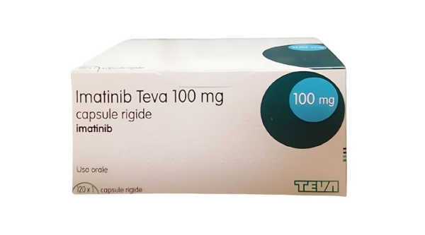 Imatinib Teva 100mg dùng trong điều trị ung thư bạch cầu tuỷ mạn (12 vỉ x 10 viên)