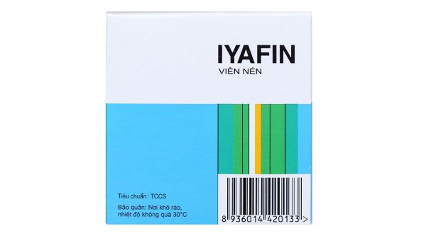 Iyafin giảm ho, tan đàm trong bệnh lý hô hấp (25 vỉ x 4 viên)