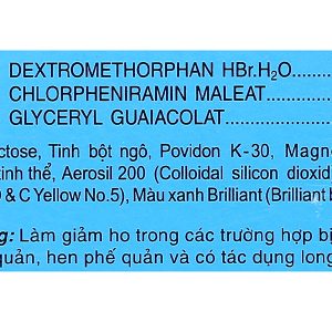 Iyafin giảm ho, tan đàm trong bệnh lý hô hấp (25 vỉ x 4 viên)