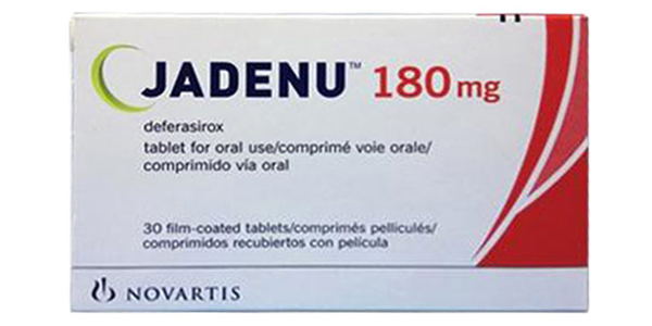 Jadenu 180 mg điều trị quá tải sắt mạn sau truyền máu ở bệnh thalassaemia (3 vỉ x 10 viên)