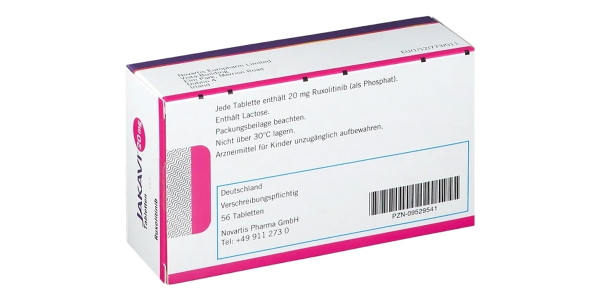 Jakavi 20mg điều trị xơ tủy xương (4 vỉ x 14 viên)