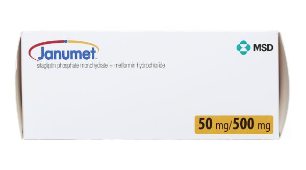 Janumet 50mg/500mg trị đái tháo đường tuýp 2 (4 vỉ x 7 viên)