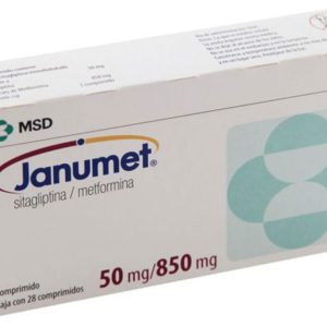Janumet 50mg/850mg trị đái tháo đường tuýp 2 (4 vỉ x 7 viên)