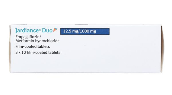 Jardiance Duo 12.5mg/1000mg trị đái tháo đường (3 vỉ x 10 viên)