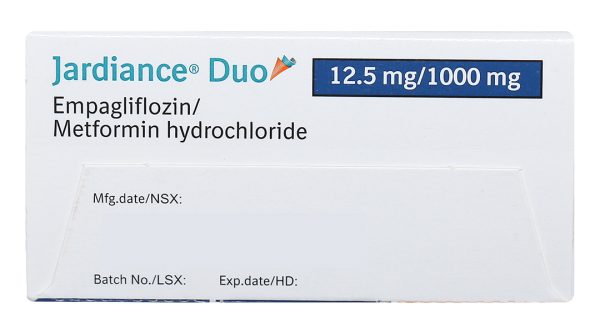 Jardiance Duo 12.5mg/1000mg trị đái tháo đường (3 vỉ x 10 viên)