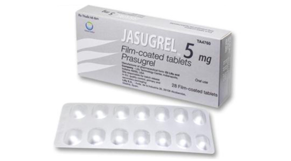 Jasugrel 5mg dự phòng biến cố huyết khối (2 vỉ x 14 viên)