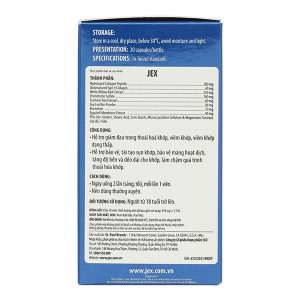 Ecogreen JEX Natural Joint Pain Relief bảo vệ, tái tạo sụn khớp chai 30 viên