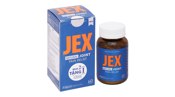 Ecogreen Jex Natural Joint Pain Relief bảo vệ, tái tạo sụn khớp chai 60 viên