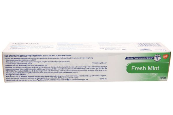 Kem đánh răng Sensodyne Fresh Mint giảm ê buốt tuýp 100g