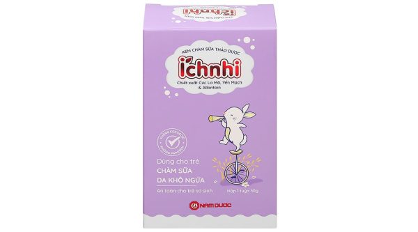 Kem bôi chàm sữa thảo dược Ích nhi làm dịu da bị chàm sữa, khô ngứa cho trẻ em tuýp 30g