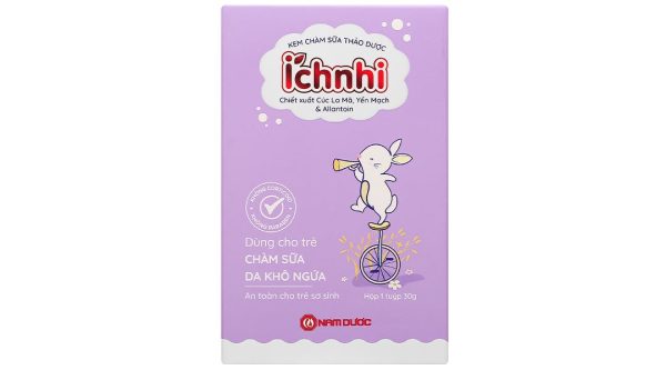 Kem bôi chàm sữa thảo dược Ích nhi làm dịu da bị chàm sữa, khô ngứa cho trẻ em tuýp 30g