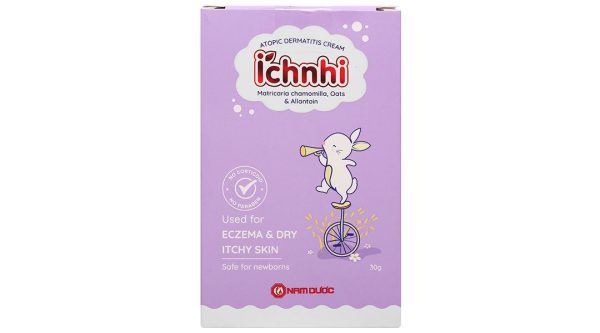 Kem bôi chàm sữa thảo dược Ích nhi làm dịu da bị chàm sữa, khô ngứa cho trẻ em tuýp 30g
