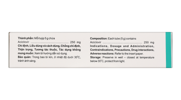 Kem bôi Clovirboston điều trị nhiễm virus Herpes simplex tuýp 5g