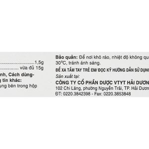 Kem bôi da Kẽm Oxyd 10% HDpharma trị các bệnh da, nhiễm khuẩn da tuýp 15g