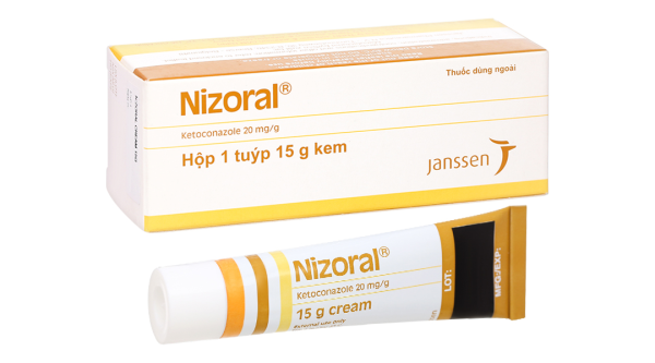 Kem bôi da Nizoral 20mg/g trị nhiễm nấm ngoài da, viêm da tiết bã tuýp 15g