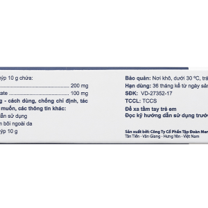 Kem bôi da Vedanal Fort trị viêm da dị ứng, viêm da tiếp xúc tuýp 10g