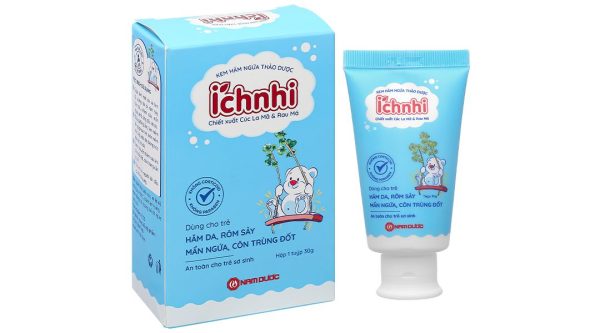 Kem bôi hăm ngứa thảo dược Ích nhi làm mát da, làm diu da bị hăm ngứa cho trẻ em tuýp 30g