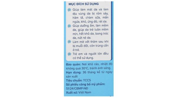 Kem bôi hăm ngứa thảo dược Ích nhi làm mát da, làm diu da bị hăm ngứa cho trẻ em tuýp 30g
