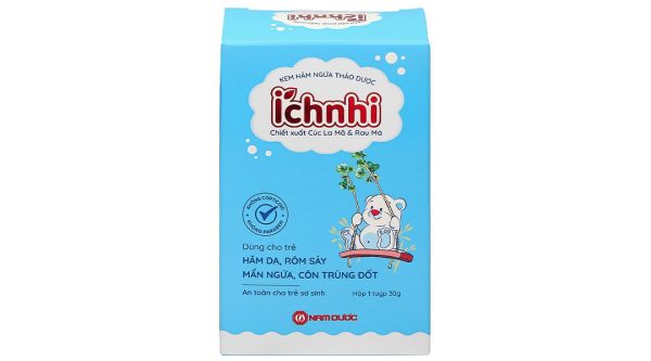 Kem bôi hăm ngứa thảo dược Ích nhi làm mát da, làm diu da bị hăm ngứa cho trẻ em tuýp 30g