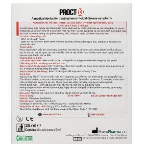 Kem Procto3 điều trị bệnh trĩ nội và trĩ ngoại hộp 5 tuýp x 5ml