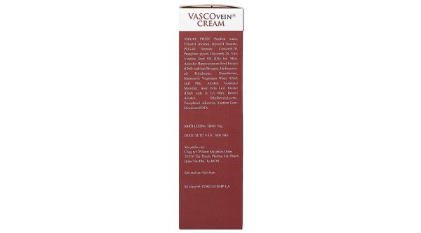 Vascovein Cream giúp ngăn ngừa, cải thiện tình trạng suy giãn tĩnh mạch tuýp 50g