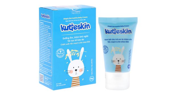 Kem bôi Kutieskin trị chàm sữa, dưỡng ẩm cho bé tuýp 30g