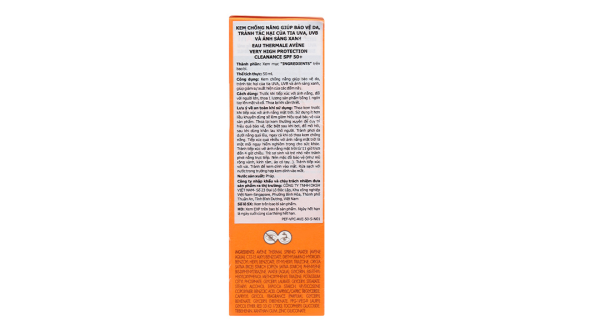 Kem chống nắng Avène Cleanance SPF50+ cho da dầu mụn, nhạy cảm tuýp 50ml