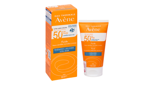 Kem chống nắng Avène Fluide SPF50+ cho da thường và da hỗn hợp tuýp 50ml