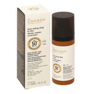 Kem chống nắng bí đao Cocoon SPF50+/ PA++++ cho da nhạy cảm, dầu mụn chai 50ml