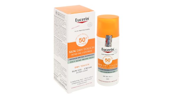 Kem chống nắng Eucerin Sun Dry Touch Oil Control Face SPF 50+/PA+++ giảm nhờn chai 50ml
