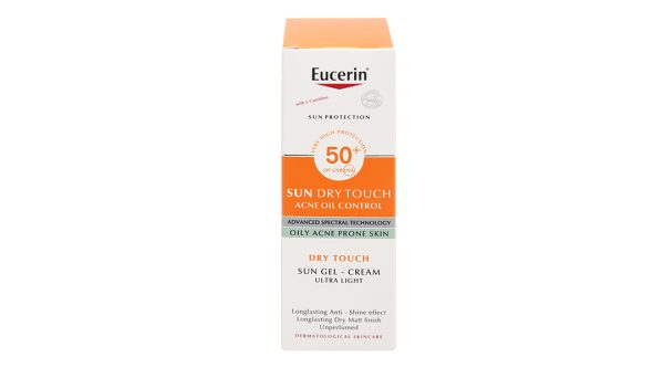 Kem chống nắng Eucerin Sun Dry Touch Oil Control Face SPF 50+/PA+++ giảm nhờn chai 50ml