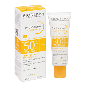 Kem chống nắng Bioderma Photoderm Aquafluide SPF50+ giảm bóng nhờn trên da tuýp 40ml