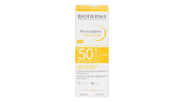 Kem chống nắng Bioderma Photoderm Aquafluide SPF50+ giảm bóng nhờn trên da tuýp 40ml