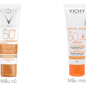 Kem chống nắng Vichy Capital Soleil Anti-Dark Spot 3-in-1 (có màu) giảm thâm nám tuýp 50ml