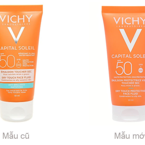 Kem chống nắng Vichy Capital Soleil Dry Touch Protective Face Fluid SPF 50 tuýp 50ml