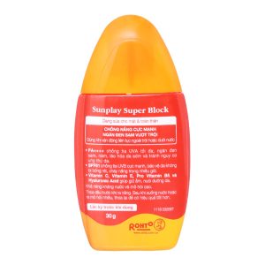 Sữa chống nắng Sunplay Super Block SPF 81/PA++++ ngăn da đen sạm chai 30g