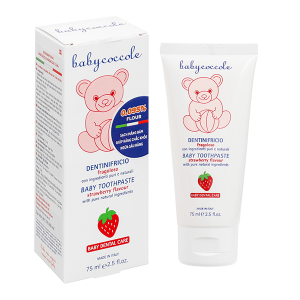 Kem đánh răng Babycoccole ngăn ngừa sâu răng cho bé hương dâu tuýp 75ml