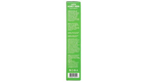 Kem đánh răng Lath Honey Herb giúp răng chắc khỏe, hơi thở thơm mát tuýp 150g