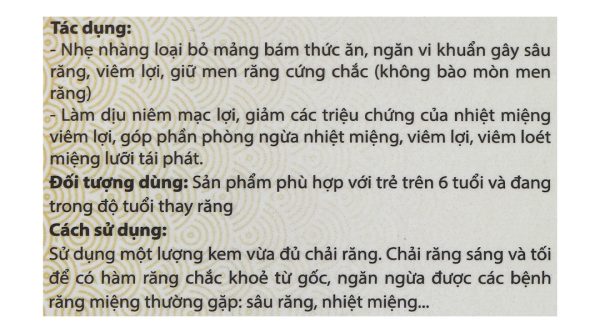 Kem đánh răng dược liệu Ngọc Châu trẻ em ngừa sâu răng tuýp 70g