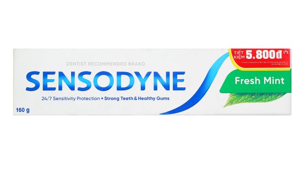 Kem đánh răng Sensodyne Fresh Mint giảm ê buốt tuýp 160g