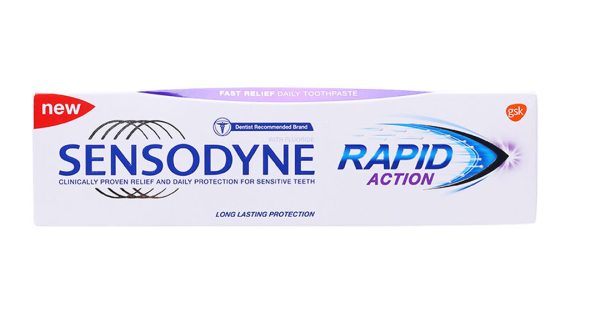 Kem đánh răng Sensodyne Rapid Action giảm nhanh ê buốt tuýp 100g