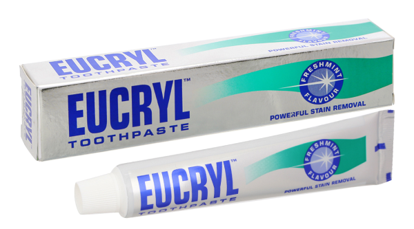 Kem đánh răng bạc hà tẩy trắng Eucryl Toothpaste ngừa sâu răng tuýp 62g