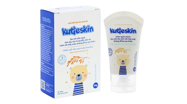 Kem bôi dịu da Kutieskin dịu vết mẫn ngứa, rôm sảy cho bé tuýp 30g